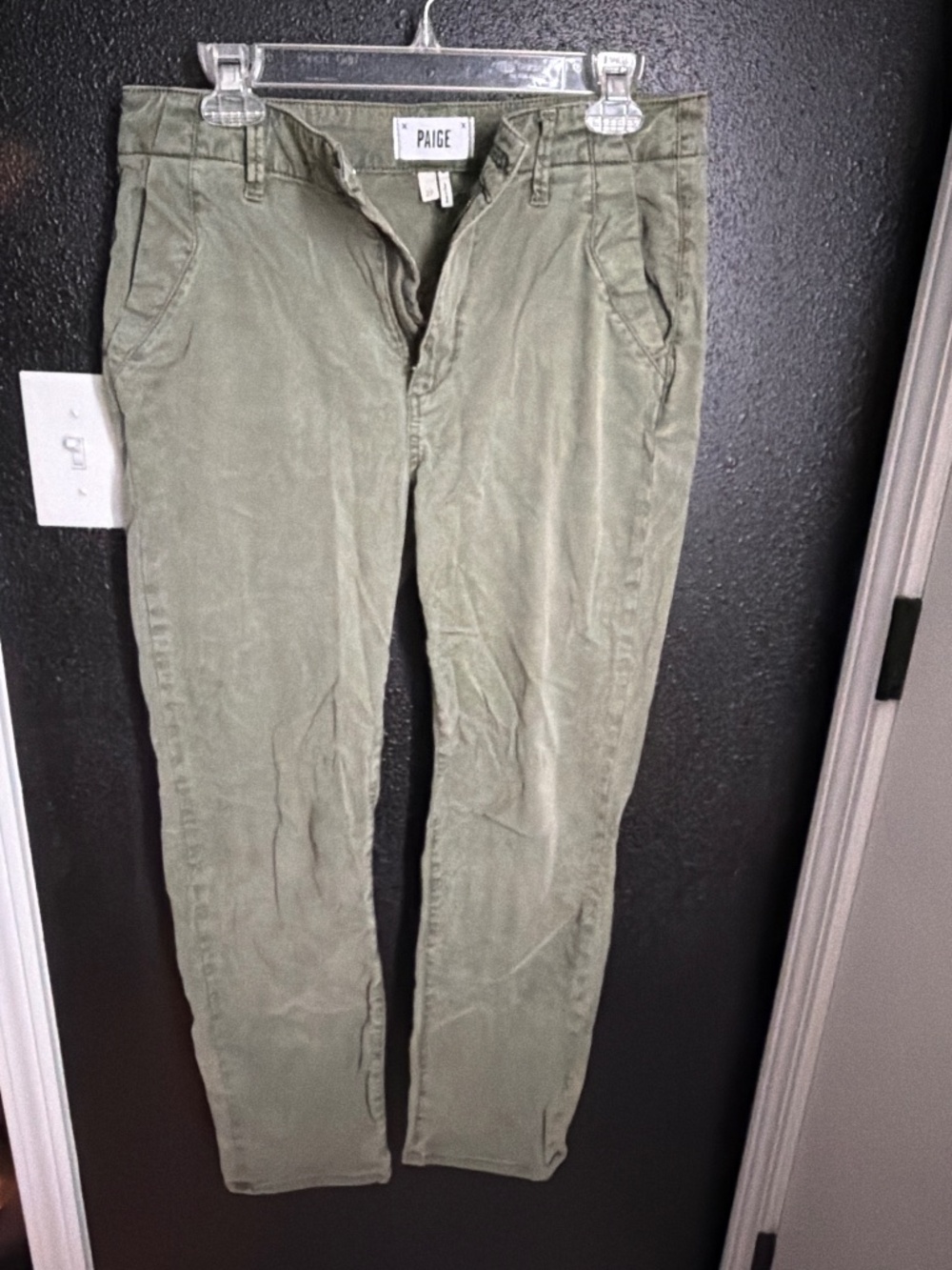 PAIGE Army Green Pants (27)